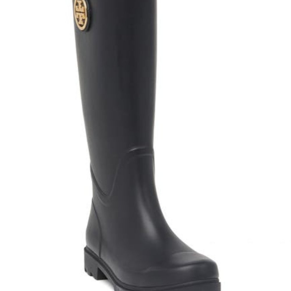 Tory Burch Sarah Logo Rain Boot Sizes 10 & 11 NWT - Picture 5 of 5